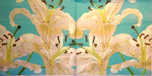 069 Lilien - 3-lagig (blau) - ppd - Krackenberger